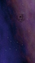 Colorful and beautiful space background. Outer space. Starry outer space texture. 3D illustration