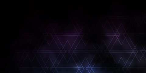 Dark BLUE vector background with polygonal style. Triangles on abstract background with colorful gradient. Pattern for websites.