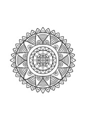 Hand-drawn ethnic mandala, illustration background