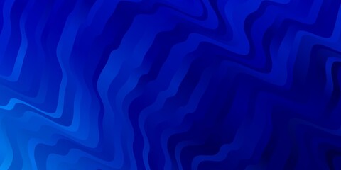 Light BLUE vector background with bows. Colorful geometric sample with gradient curves.  Best design for your posters, banners.