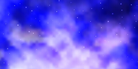 Light Purple vector texture with beautiful stars. Colorful illustration in abstract style with gradient stars. Pattern for new year ad, booklets.