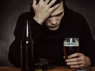alcohol dependence. male alcoholism