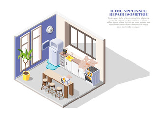 Obraz premium Home Appliances Composition