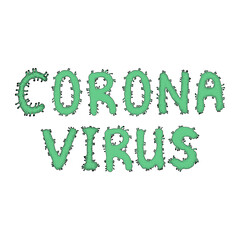 Corona Virus 2020. Wuhan virus disease, virus infections prevention methods infographics. Infographic, Logo, symbol how to prevent. word coronavirus. Letters in the form of viruses, bacteria. Isolate