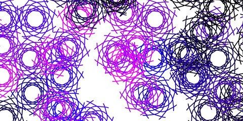 Light Purple vector backdrop with chaotic shapes.