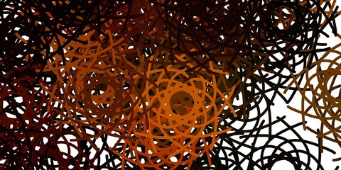 Light Green, Yellow vector pattern with abstract shapes.