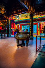 On Lang Temple (Hoi quan On Lang pagoda or Quan Am temple) or Ong Lao Temple - One of Vietnamese Chinese temple at Ho Chi Minh City (Saigon), Vietnam