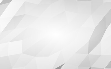 Obraz premium White abstract background. Lowpoly backdrop. Crumpled paper. 3D illustration