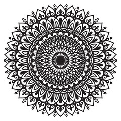 Abstract mandala graphic design decorative elements isolated on white color background for ancient geometric concepts