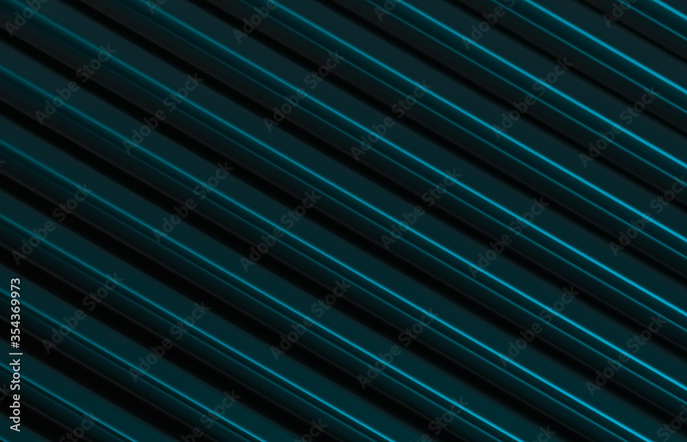 Aufkleber abstract black and green background with geometric stripe pattern. minimalist black. 3d render.