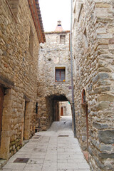 Ciudad medieval de Besalú en Gerona Cataluña España