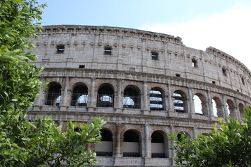 Obraz premium colosseum in rome italy Colosseum in rome is among wonders of world and famous tourist destination and ancient amphitheater once used for gladiator fight 
