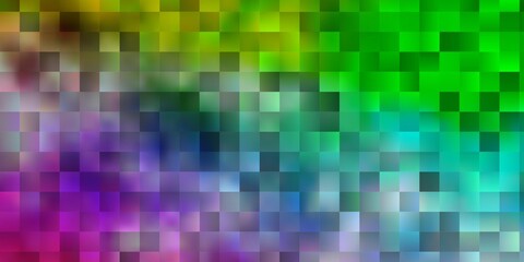 Light Multicolor vector texture in rectangular style.