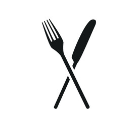 Fork and knife. Fork restaurant icon. Knife  icon. 
