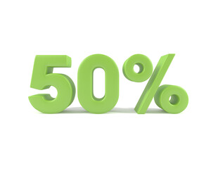 50 % discount green