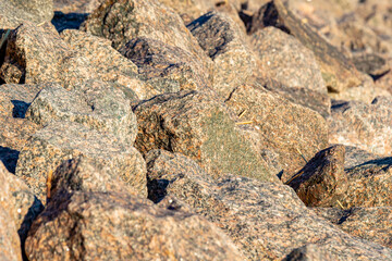 beautiful stone on the beach