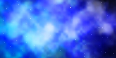 Light Purple vector template with neon stars. Modern geometric abstract illustration with stars. Theme for cell phones.