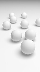 White abstract background. Lowpoly backdrop. Crumpled paper. 3D illustration