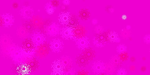 Light Pink vector template with abstract forms.