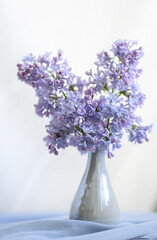 Still life: lilac bouquet in vase