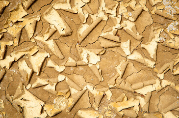 Dry cracked ground background. Global warming.