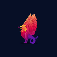 Vector illustration of colorful Griffin logo template and business card design template.
Suitable for Creative Industries, Company, Multimedia, Entertainment, Education,
and other related business.