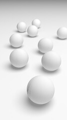 White abstract background. Lowpoly backdrop. Crumpled paper. 3D illustration