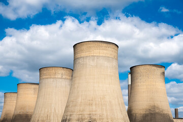 Inactive power station cooling towers