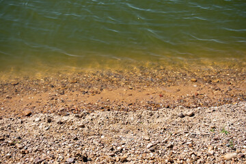 Shallow water and shingle beach
