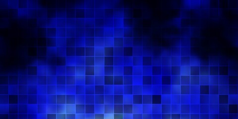 Dark BLUE vector backdrop with rectangles.
