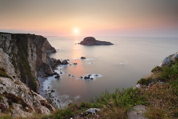 Deva Island, Asturias, Spain