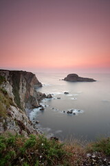 Fototapeta na wymiar Deva Island, Asturias, Spain