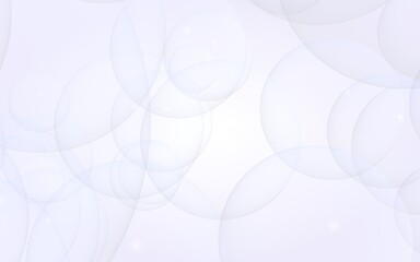 Abstract white background. Backdrop with light transparent bubbles. 3D illustration