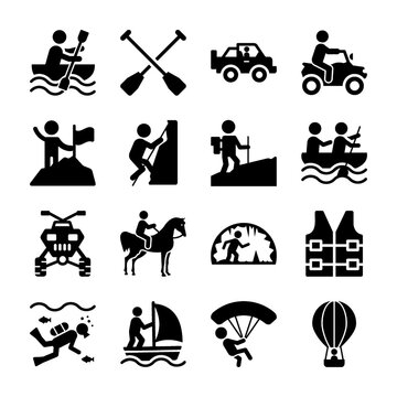 Adventure Glyph Icons 