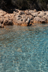 View on beautiful beach in Sardinia, Italy