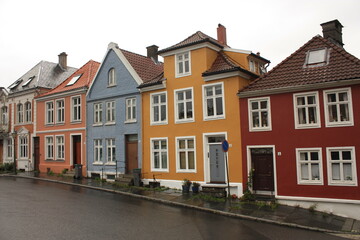 Maisons en bois vieille ville de Bergen Norvège 