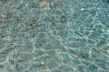 View on beautiful beach in Sardinia, Italy