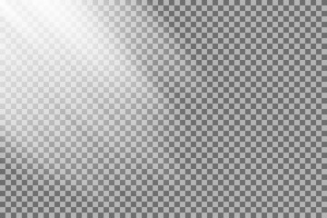 Shining sun rays vector illustration. Sunlight glowing png, eps, ai, svg effect. White beam sunrays sky background