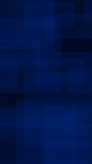 Dark blue background. Blue backdrop with transparent suares. Vertical orientation. 3D illustration