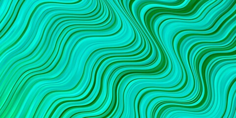 Fototapeta na wymiar Light Green vector pattern with wry lines. Colorful illustration with curved lines. Smart design for your promotions.