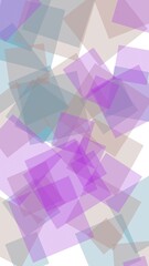 Multicolored translucent hexagons on white background. Vertical image orientation. 3D illustration