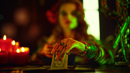 hand of a fortune teller