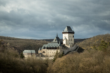 Fototapeta na wymiar Karlstejn / Karlstein Castle, Czech Republic. 
