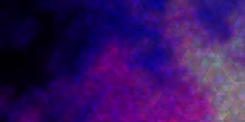 Obraz premium Light Purple, Pink vector backdrop with lines, triangles.
