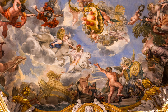 interiors of Palazzo Pitti, Florence, Italy
