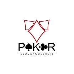 Poker Club Logo Design for Casino Business, Gamble, Card Game, Speculate, etc