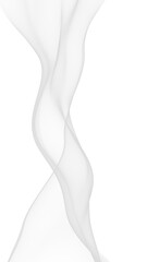 White abstract background. Fluttering white scarf. Waving on wind white fabric. 3D illustration