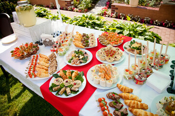 these are cold appetizers on the table