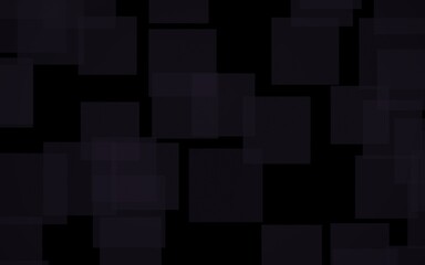 Black abstract background. Backdrop with grey squares. 3D illustration