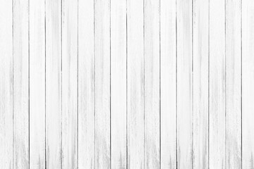 Obraz premium Empty plank white wooden wall texture background